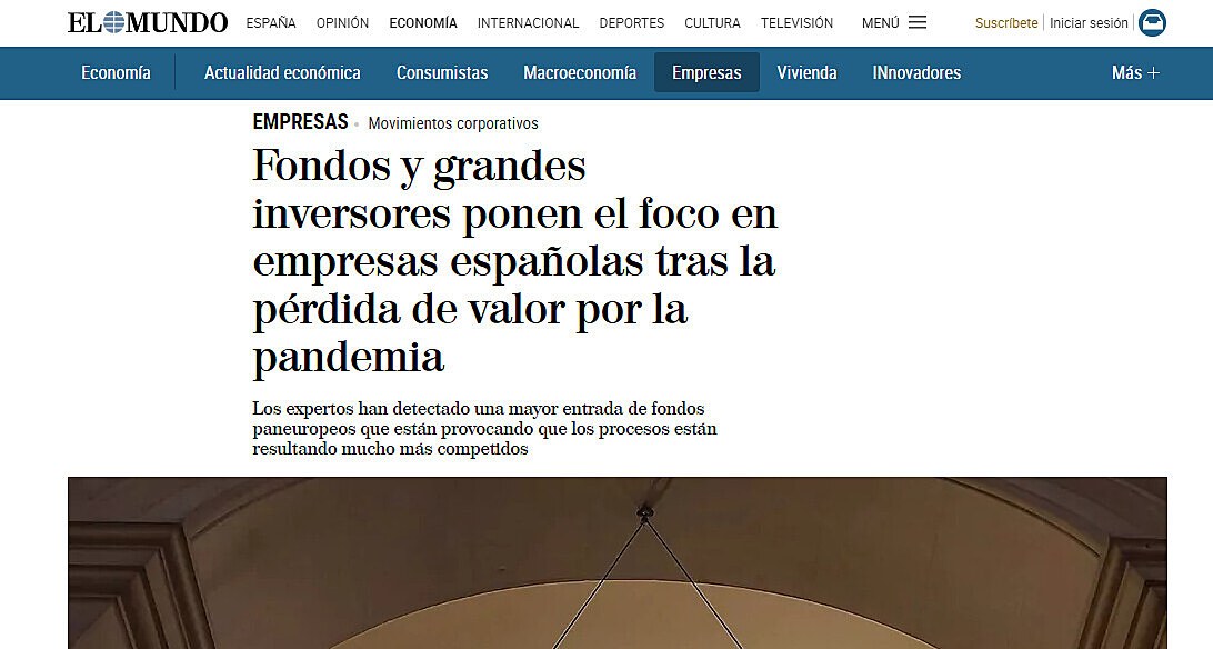 Fondos y grandes inversores ponen el foco en empresas espaolas tras la prdida de valor por la pandemia